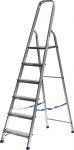 Лестница-стремянка СИБИН алюминиевая, 6 ступеней, 124 см 38801-6