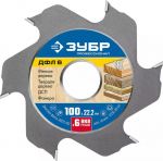 Фреза пазовая дисковая для ламельного фрезера ДФЛ 6, 100 х 22.2 мм, 6 резцов ЗУБР 36970-100