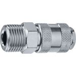 Рапид муфта (мама) 1/2"M, переходник для пневмоинструмента ЗУБР 64911-1/2