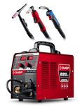ЗУБР MIG & CUT 5-в-1, MIG / MAG, PLASMA CUT, FCAW, MMA, TIG, 220 А, полуавтомат сварочный, с газом / без газа, горелка ПСГ-220 (ПСГ-М9-220-Р)