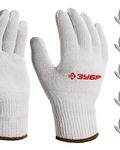 ЗУБР ОПТИМА, L-XL, х/б перчатки без покрытия, 10 класс, 10 пар (11446-XL10)