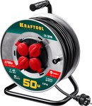 Удлинитель на металл. катушке, 50 м ЗУБР "Профи" 55085-50