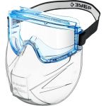 Защитные очки в комплекте со щитком ПАНОРАМА ЩИТ, прозрачные, непрямая вентиляция ЗУБР 110233